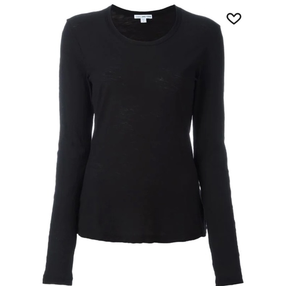 James Perse modal black long  sleeve shirt - Picture 2 of 4